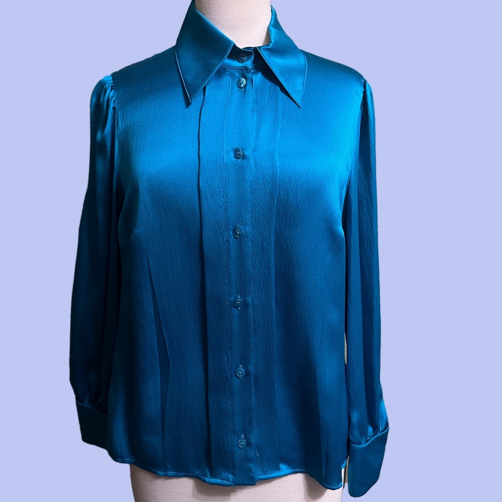 Gorgeous Escada 100% Silk Button Down Blouse - image 1